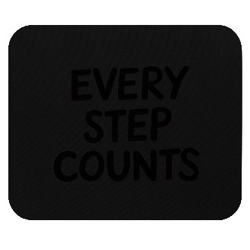 Discover Every Step Count Minimal Typography Mouse Pads