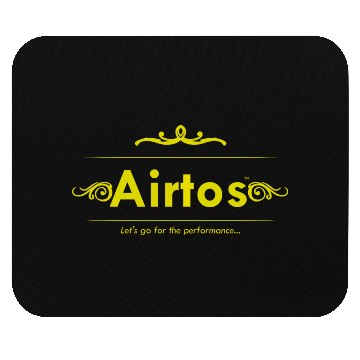 Discover Yellow Airtos logotext with DESIGN Mouse Pads