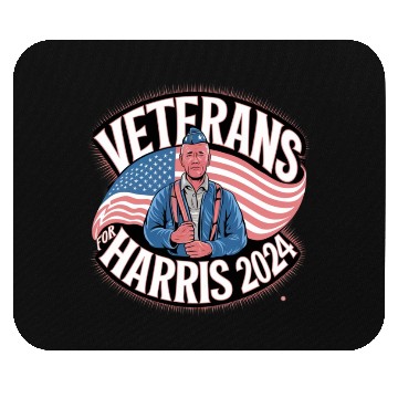 Discover Veterans Stand with Kamala Harris 2024 Mouse Pads