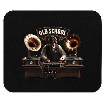 Discover Old School DJ Retro Vibes Mouse Pads
