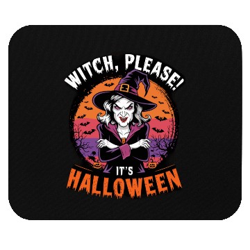 Discover Witch Please It's Halloween Mouse Pads