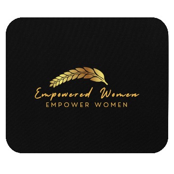 Discover Black and Gold Empowered Women Mouse Pads