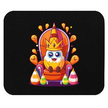 Discover Candy Corn King - Adorable Halloween Royalty Mouse Pads