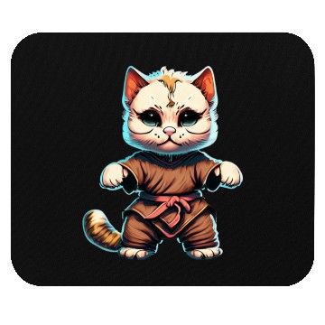 Discover Feline Warrior: The Kung Fu Cat Mouse Pads