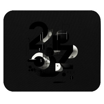 Discover Abstract Lucky number 2 Mouse Pads