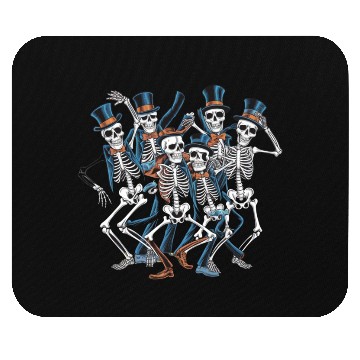 Discover Let's Dance Dancing Skeleton Skull Mouse Pads