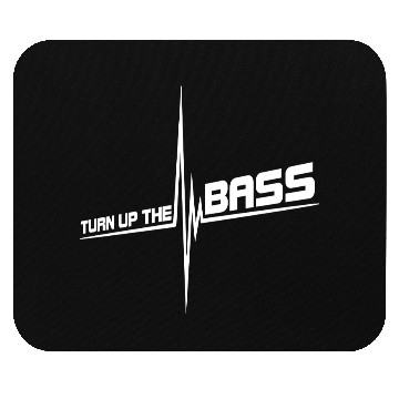 Discover Turn Up The Bass Loud Pulse Heartbeat Frequency DJ Mouse Pads