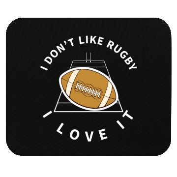 Discover I Love Rugby Funny Rugby Player Mouse Pads