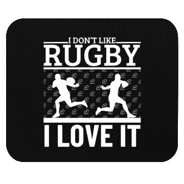 Discover I Love Rugby Funny Rugby Player Mouse Pads