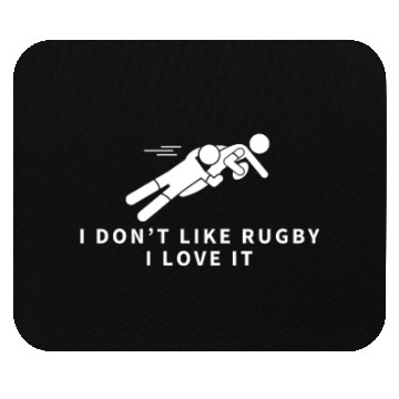 Discover I Love Rugby Funny Rugby Player Mouse Pads