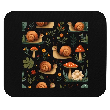 Discover Charming Snails, Mushrooms, and Botanical Art Mouse Pads