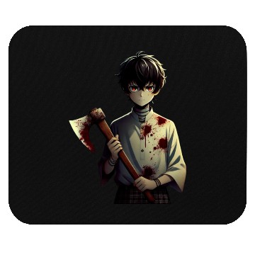 Discover Anime boy & Axe Mouse Pads