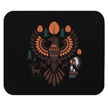 Discover Native American Eagle Design Mouse Pads