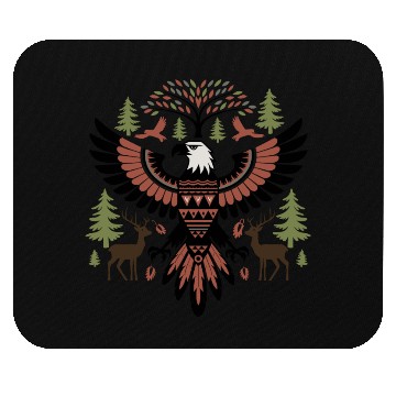 Discover Native American Style Eagle Design Mouse Pads