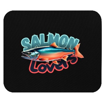 Discover Salmon Lovers 3d Illustration Mouse Pads