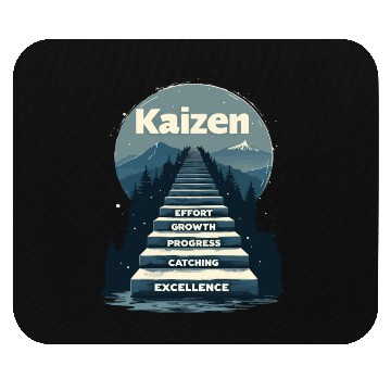 Discover Kaizen Effort Growth Progress Mouse Pads