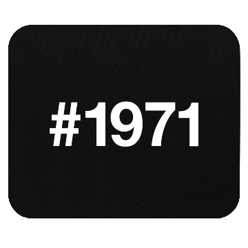 Discover 1971 Hashtag 54 years 54th birthday Mouse Pads