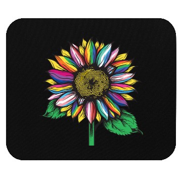 Discover LGBTQ sunflower rainbow flags Diversity Human Righ Mouse Pads