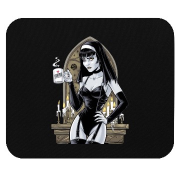 Discover Gothic Coffee Lover Halloween Costume For a Mouse Pads