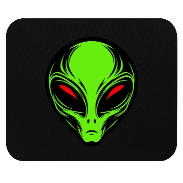 Discover Green Alien Mouse Pads