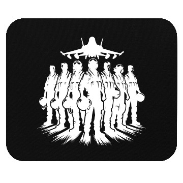 Discover Air Force Pilots Cool Airplane Portrait Mouse Pads