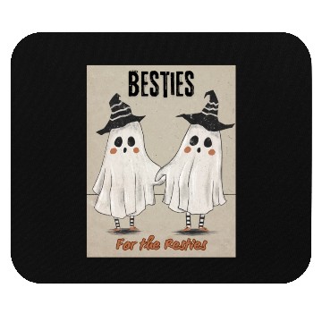 Discover Retro Ghost Besties for the Resties Top Mouse Pads