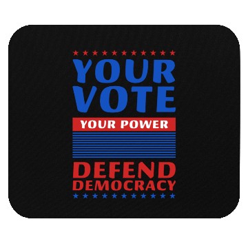 Discover Your Vote, Your Power - Defend Democracy -Election Mouse Pads