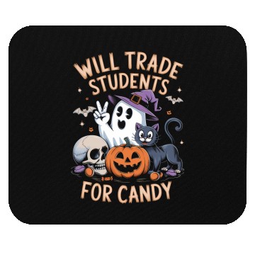 Discover Cute Halloween Black Cat Pumpkin Ghost Humor Mouse Pads