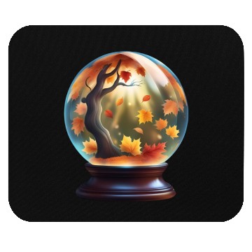 Discover Autumn crystal ball. Mouse Pads