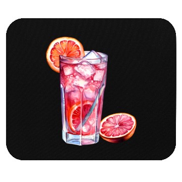 Discover Grapefruit Citrus Cocktail Mouse Pads