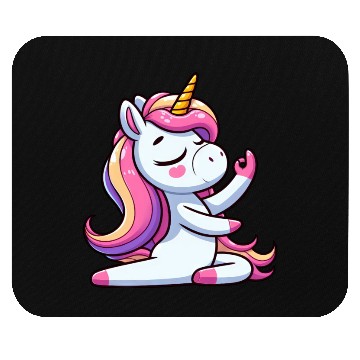 Discover Unicorn Yoga Meditation Autogenic Training Mouse Pads