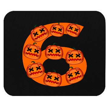 Discover Number Six - Halloween Costume Pumpkin Mouse Pads