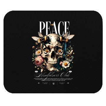 Discover Rest In Peace skull Mouse Pads