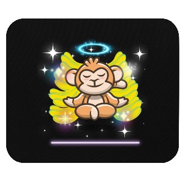 Discover yoga monkey Mouse Pads