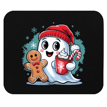 Discover Cute Christmas Ghost Mouse Pads