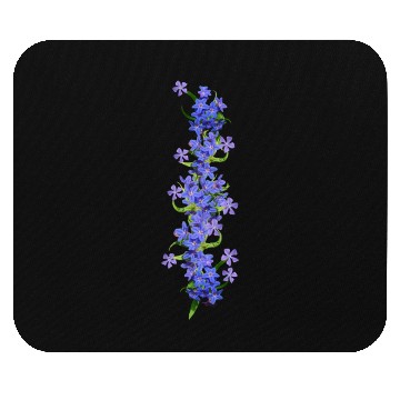 Discover evergreen blue flowers blue blooms Mouse Pads