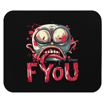 Discover F You, Zombie Gnome Mouse Pads