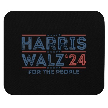 Discover Harris Walz 2024 Funny Cat Election Kamala Harris Mouse Pads