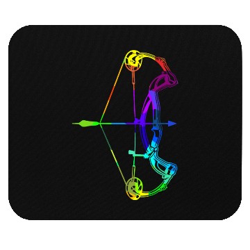 Discover Archery rainbow colors polygon sport Mouse Pads