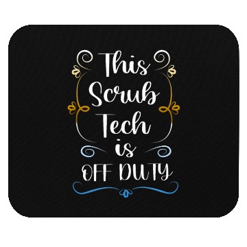 Discover Summer Vacation Off Duty Funny Scrub Tech Mouse Pads