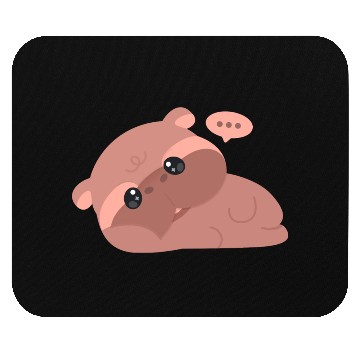 Discover Tired Pygmy Hippo Mouse Pads