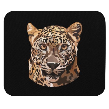 Discover African Leopard poster Mouse Pads
