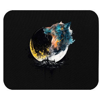Discover Fullmoon Wolf Mouse Pads