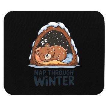 Discover Nap Through Winter Mouse Pads