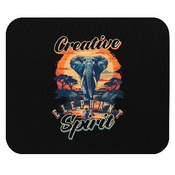 Discover Elephant Creative Elephant Spirit Mouse Pads