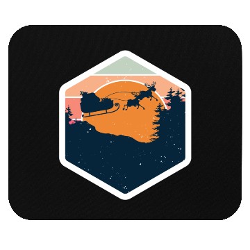 Discover Santa Claus Sled Mouse Pads
