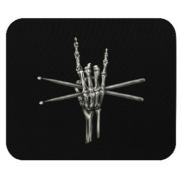 Discover Skeleton Hand Drumsticks Mouse Pads