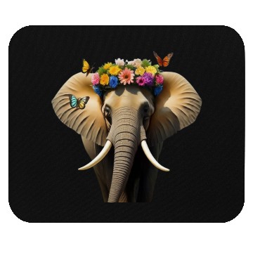 Discover Elephant in Bloom  D83C DF38 D83D DC18 Mouse Pads