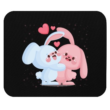 Discover I LOVE YOU RABIT Mouse Pads