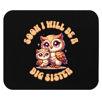 Discover Soon I Will Be A Big Sister Sweet Tiger Mouse Pads